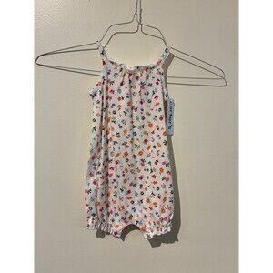 NWT Carter's White Floral Romper - 12M